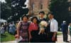 My parents and landlady, in the graduation ceremony